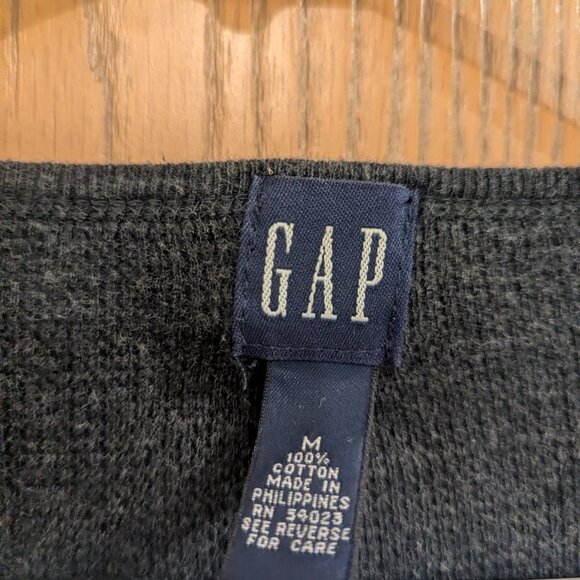 Gap Snap Down Women's Cardigan Heather Gray Size Medium - Picture 2 of 4